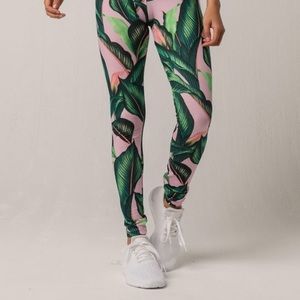 adidas palm print leggings